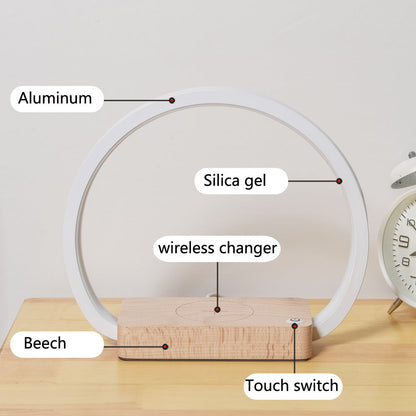 Lampe de table moderne multifonctionnelle avec recharge sans fil