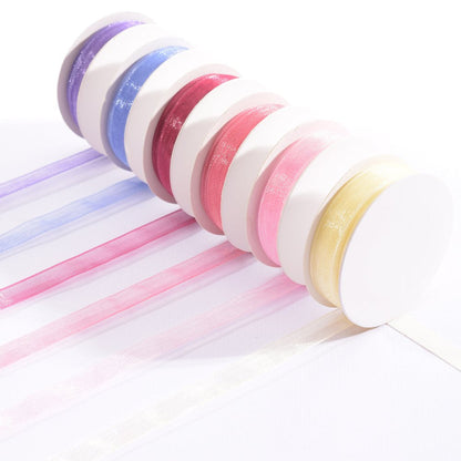 Ruban Organza Vaessen Creative 6 couleurs 6mmx2m Rose bébé