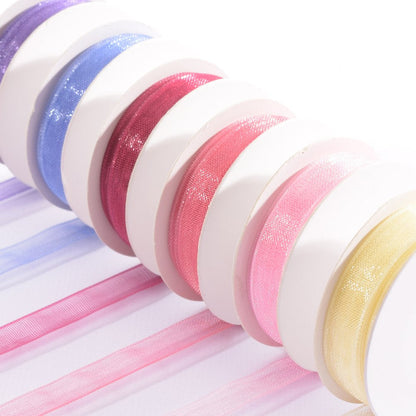 Ruban Organza Vaessen Creative 6 couleurs 6mmx2m Rose bébé
