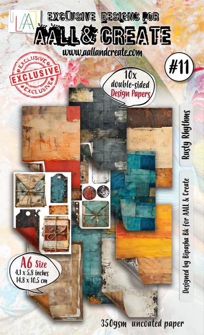 AALL and Create - Papier Design A6 - Rusty Rhythms