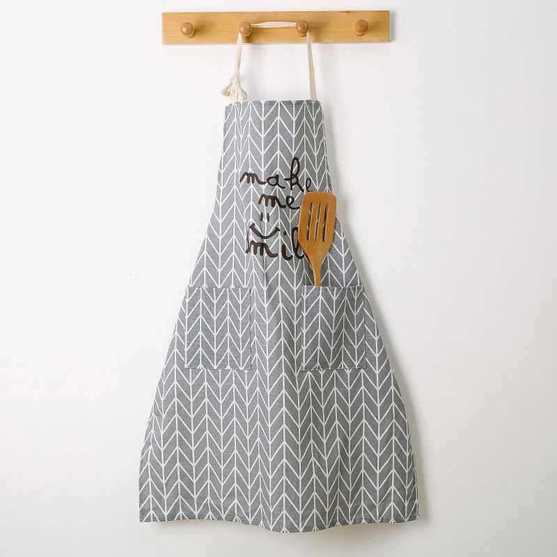 Cotton and linen Kitchen Apron