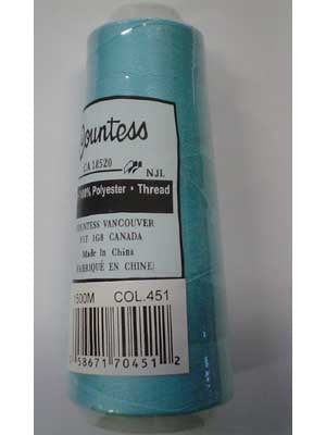 Countess Serger Thread, Polyester, 40/2, 1500M