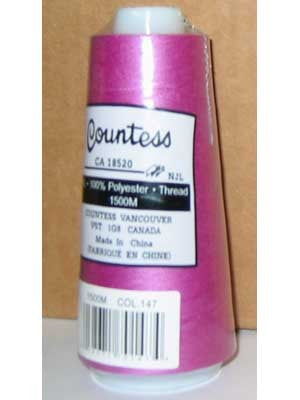 Countess Serger Thread, Polyester, 40/2, 1500M