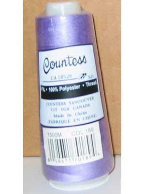 Countess Serger Thread, Polyester, 40/2, 1500M