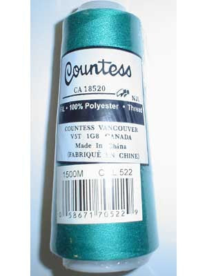 Countess Serger Thread, Polyester, 40/2, 1500M