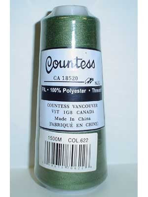 Countess Serger Thread, Polyester, 40/2, 1500M