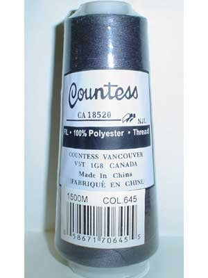 Countess Serger Thread, Polyester, 40/2, 1500M