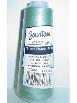 Countess Serger Thread, Polyester, 40/2, 1500M