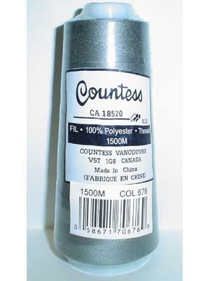 Countess Serger Thread, Polyester, 40/2, 1500M