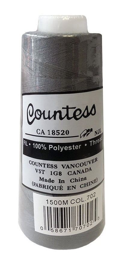 Countess Serger Thread, Polyester, 40/2, 1500M