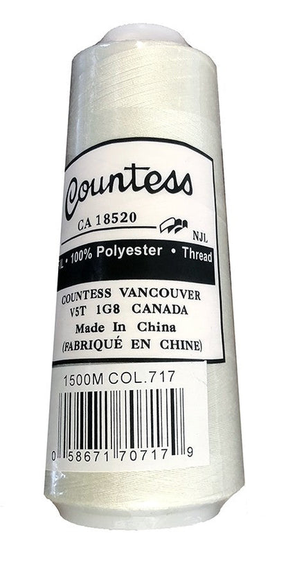 Countess Serger Thread, Polyester, 40/2, 1500M