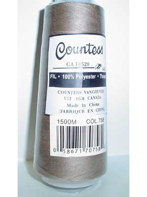 Countess Serger Thread, Polyester, 40/2, 1500M