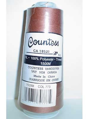 Countess Serger Thread, Polyester, 40/2, 1500M