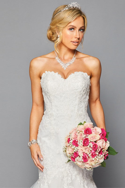 Robe de mariée bustier en cœur
