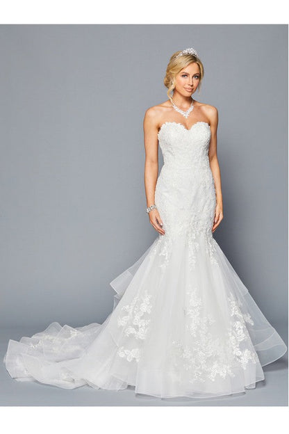 Robe de mariée bustier en cœur