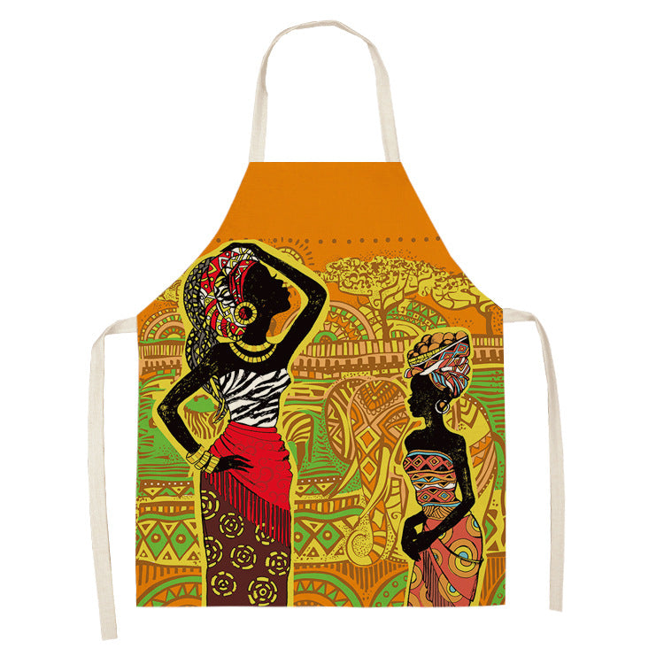 Original Art Apron Foreign Trade Geometry Series Kitchen Housework Apron