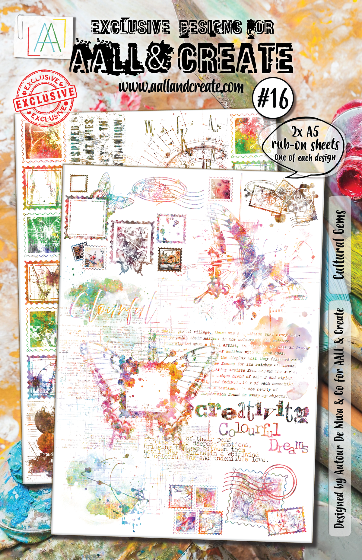 AALL and Create - A5 Rub-Ons - Cultural Gems