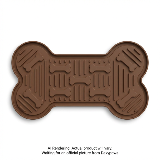 Brown Bone Enrichment Lick Mat