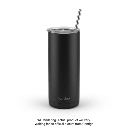 Contigo Streeterville Tumbler en acier inoxydable avec paille, 946 ml (32 oz), Licorice