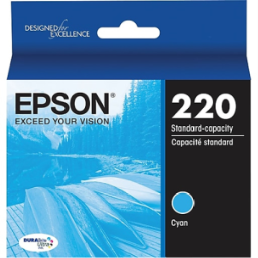 T220220S Epson 220 Durabrite Ultra Cyan Original Ink Cartridge