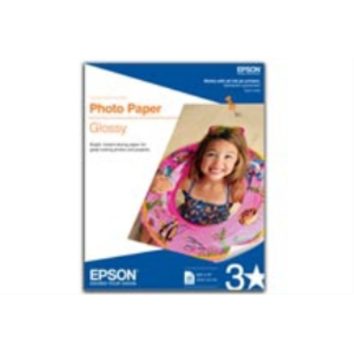 Papier photo glacé Epson, sans bordure, 4 x 6, 50 feuilles