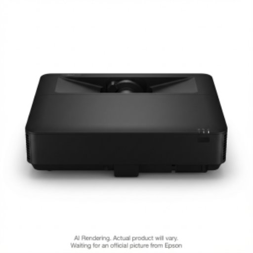 EPSON PowerLite 815E Ultra Short-throw Laser Projector, Wifi Miracast, 5000 Lumens, 1080p with 4KE, Black