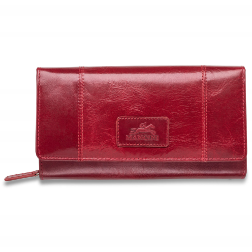 Mesdames ? Portefeuille de taille moyenne RFID Secure, rouge