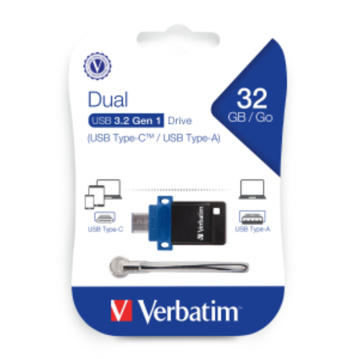 Verbatim 32 Go SnG Dual USB 3.0 pour appareil USB-C