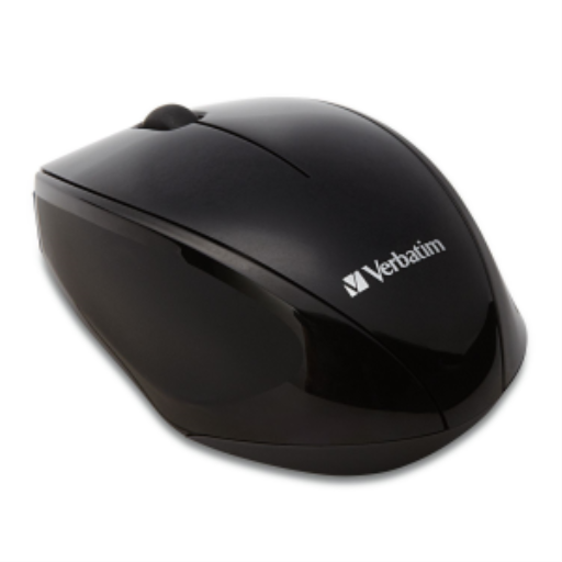 Souris sans fil Verbatim à LED bleues (noire)