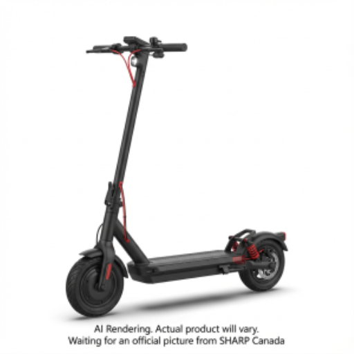 Trottinette électrique Sharp S10 (EM-KS2) | Puissance de crête de 500 W, pneus pneumatiques de 10 pouces et autonomie de 40 km | Contrôle via application et chargement USB