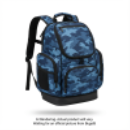 Sac à dos pour chaussures de ski K&B Sport Junior Panorama - Camouflage bleu