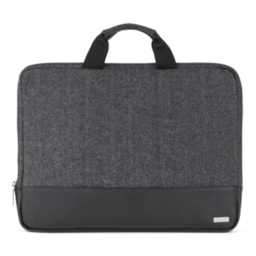 Housse d'ordinateur portable Bugatti en polyester - TAC1422-Gris/Noir