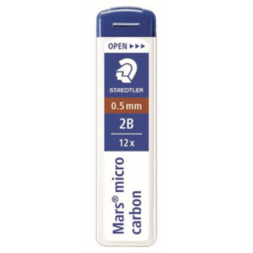 Mech.pen.lead Mars micro0.5 2B 12pc