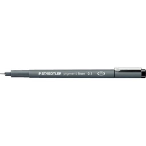 Fineliner pigment liner 0.1mm black