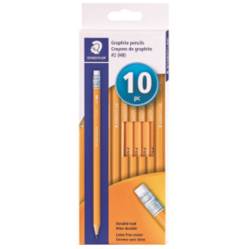 pencil yellow, hexa extru HB,10pk