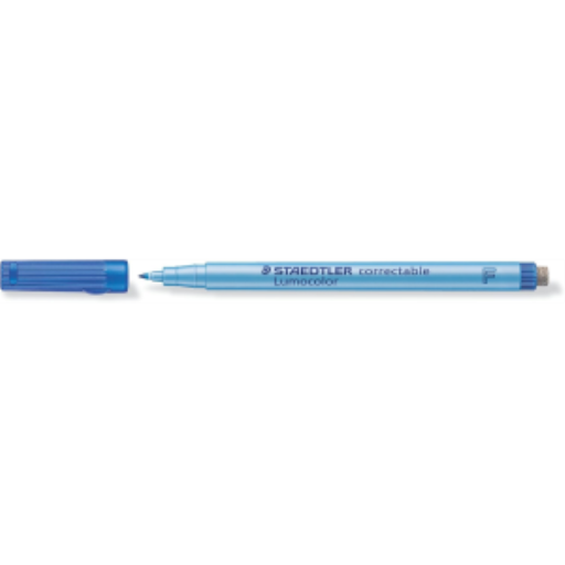 OHP pen Lumocolor correctable F blu