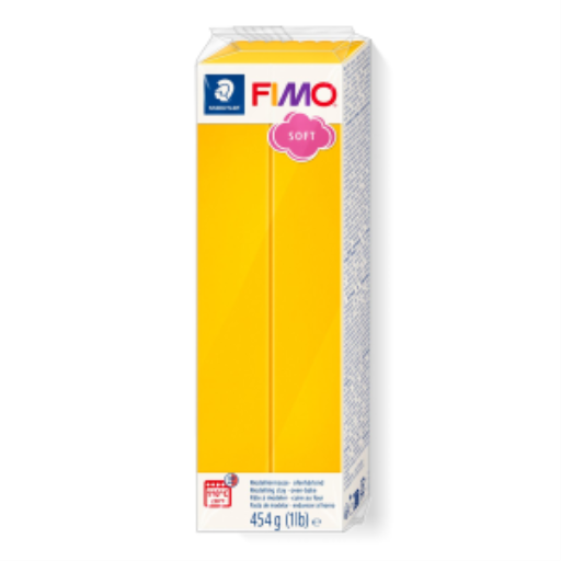 Modelling Clay Fimo Soft 454g (1Lb) Bright Yellow