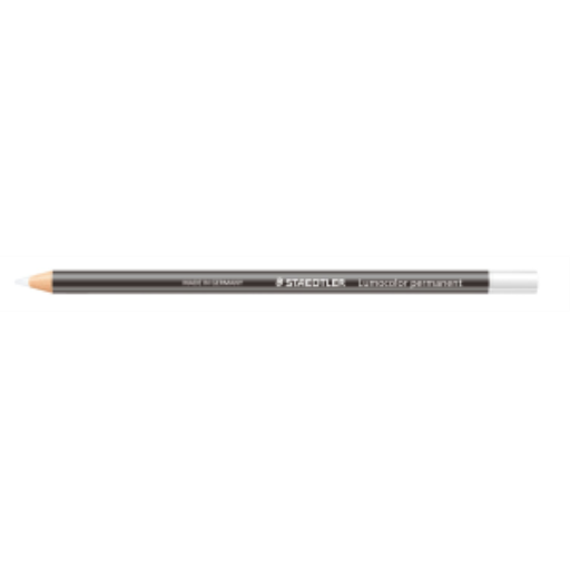 Lumocolor® permanent glasochrom Waterproof dry marker - White