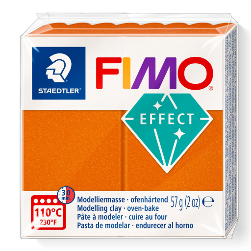 Pâte à Modeler Fimo Effect Orange Métallique 57g