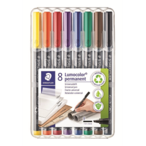 Stylo universel Lumocolor perm B 8 pcs