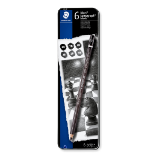 Pencil Lumograph black x6 100% PEFC