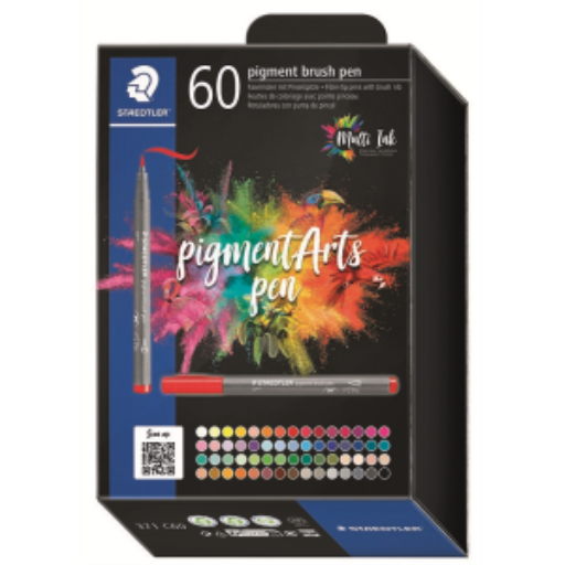 Pigment Brush Pen 60Pcs