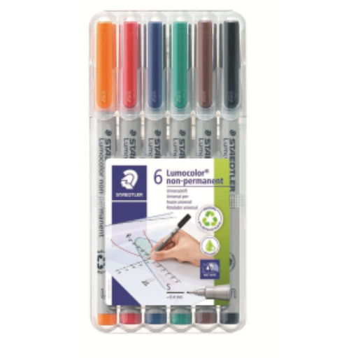 Universal pen Lumocolor non-p S 6pc