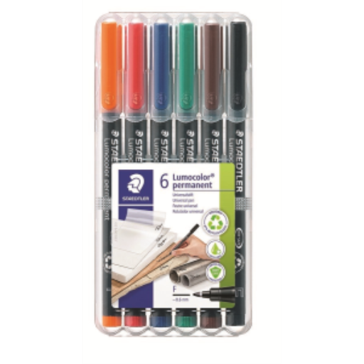 Universal pen Lumocolor perm F 6pcs