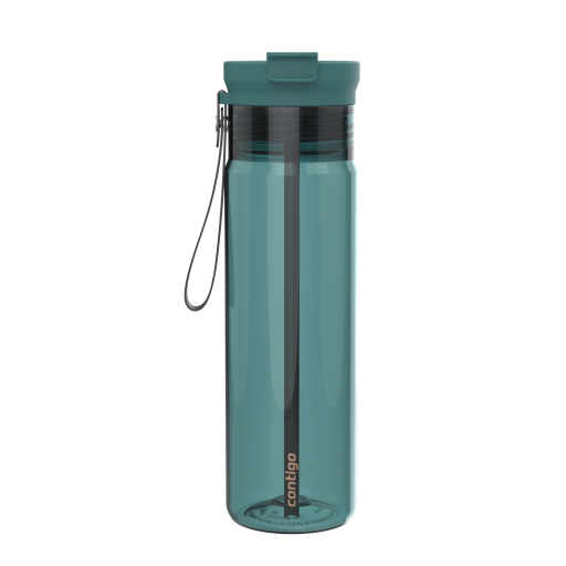 Contigo Bouteille d'eau Dual Sip 828 ml en plastique bleu sarcelle – Plastique