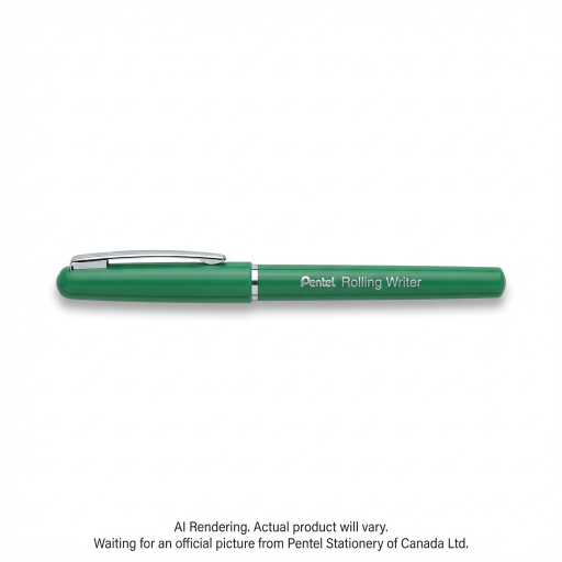 Pentel Rolling Writer Roller Ball Pen, (0.8mm), Green Ink