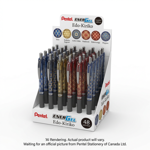 Pentel Energel Limited Edition Edo-Kiriko Display