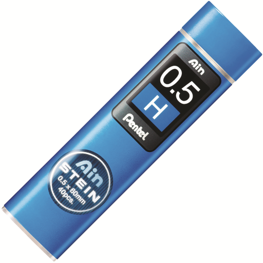 Ain Stein Lead Refill (0.5mm), H, 40 Leads per Tube
