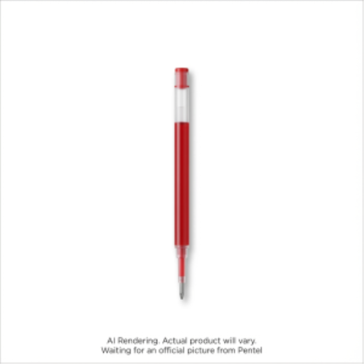 Refills for Pentel Floatune, Advanced Rollerball Retractable Pen, 0.5mm Tip, Red Ink
