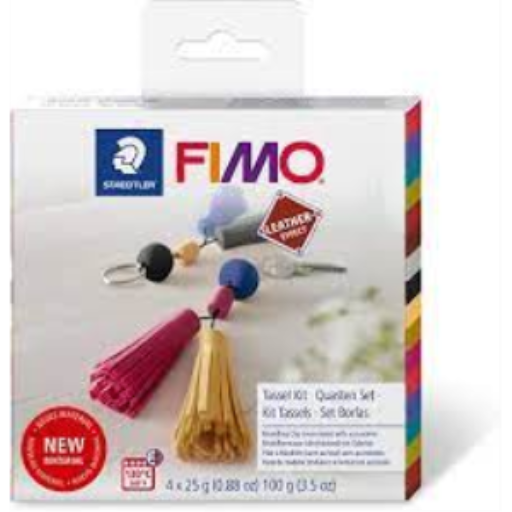 FIMO Leather Effect Keychain Tassel Kit Modelling Clay
